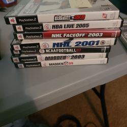 PS2 games sports 