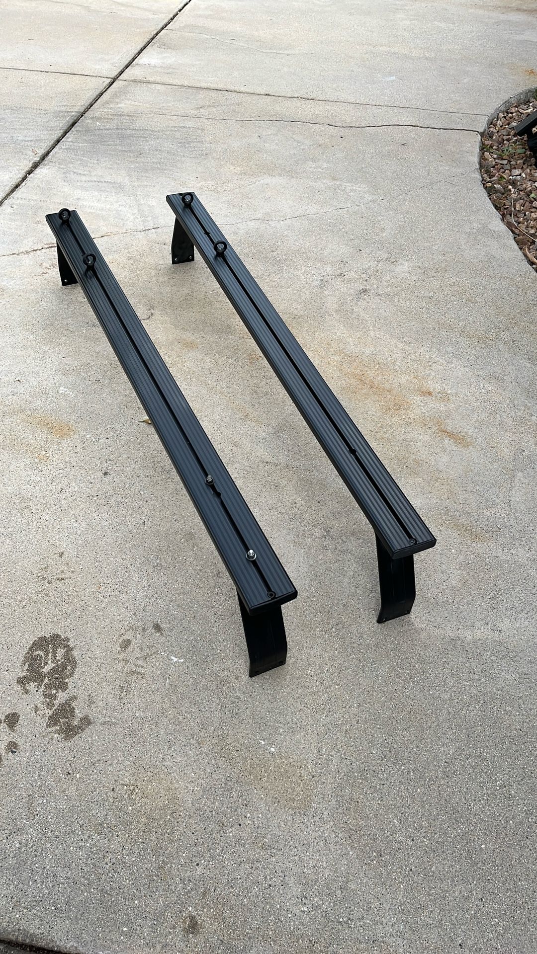 Front runner camping crossbars for Toyota Tacoma have nuts and bolts or best offer