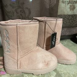 Bebe Pink Boots Size 3