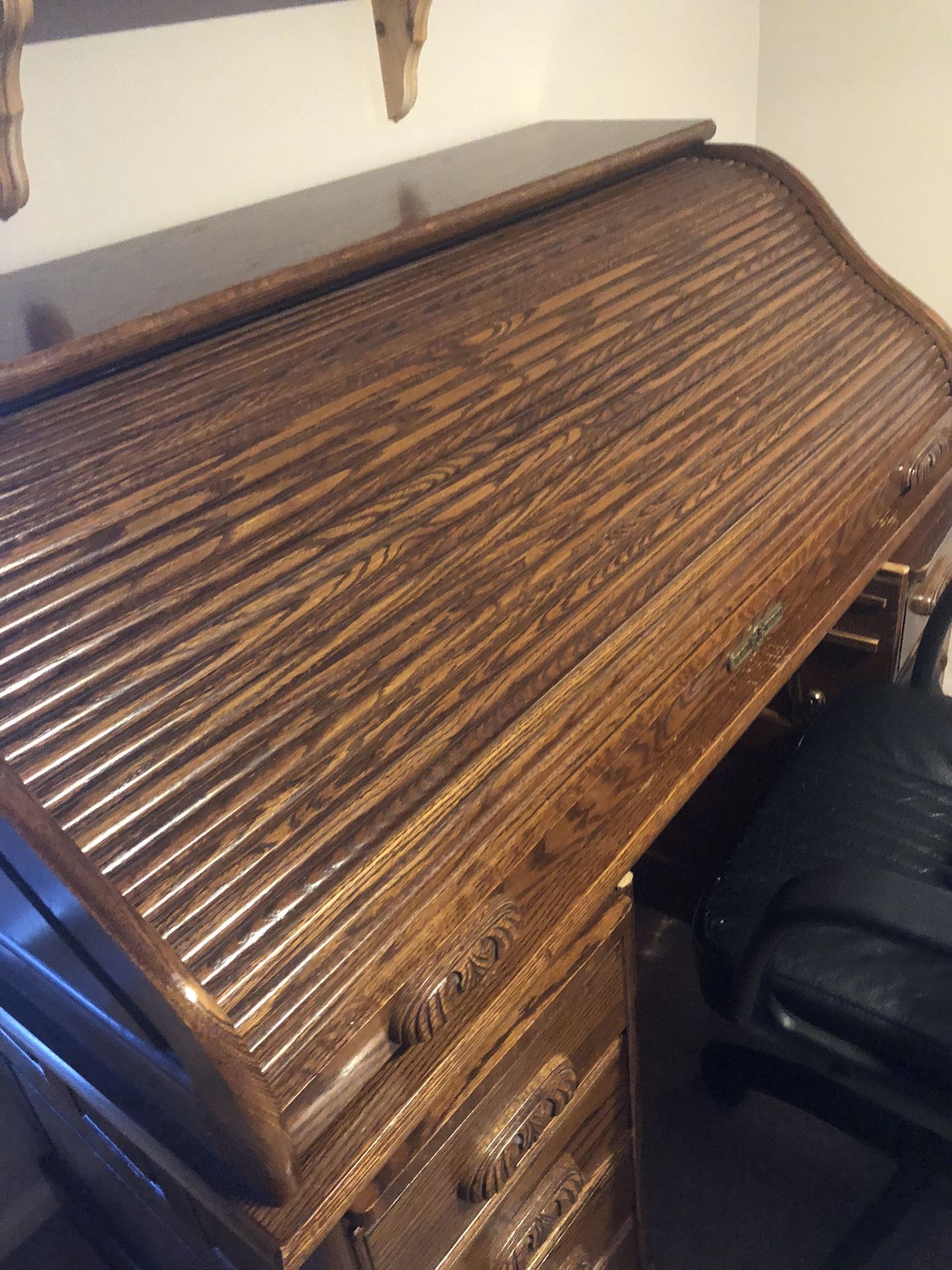 Antique Roll Top Desk