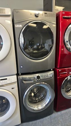 Front load washer and dryer set
