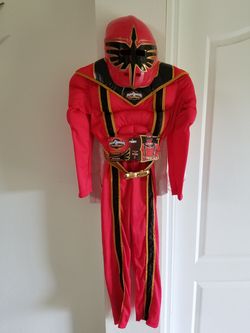 Power Rangers Costume Size 7-8 (mask is little broken