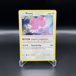 2018 Blissey Sun And Moon Lost Thunder Cosmos Holo Promo Card 