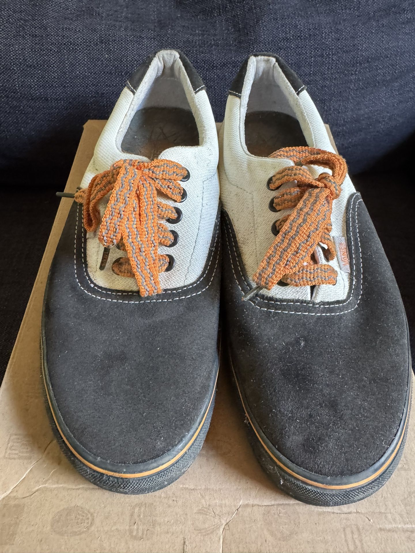 Vans Era Fixed Gear Edition Brown and Orange with 3M laces. Size 9.