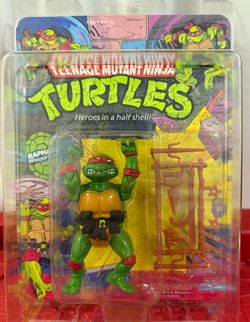 Vintage TMNT 10xBack Raphael W/Protector