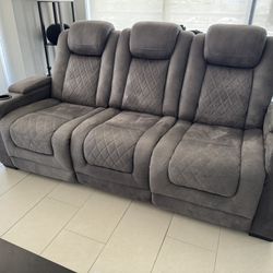 Recliner - Sofa - Faux leather Couch