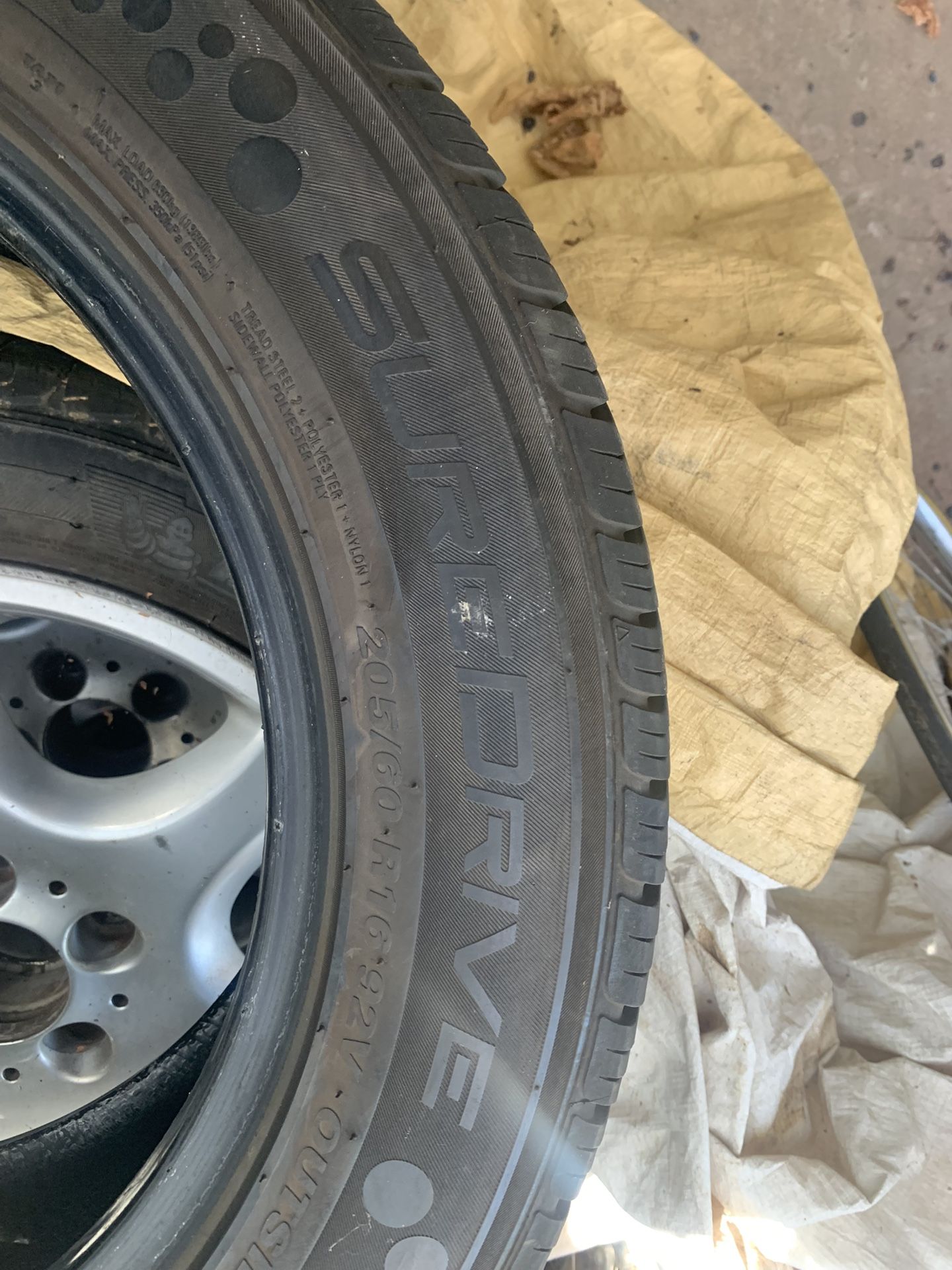 205/60/16 SUREDRIVE SPARE TIRE