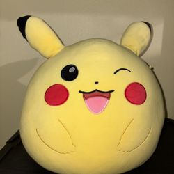 Squishmallow Pikachu Winking Plush 15”