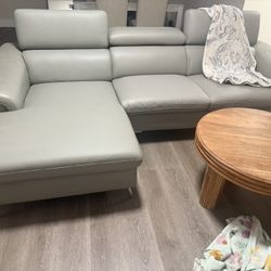 Grey sectional sofa 