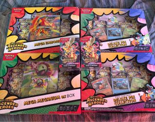 Pokémon TCG Sealed Bundle - Mega Evolution Ascended Heroes & First Partners Pin Collections