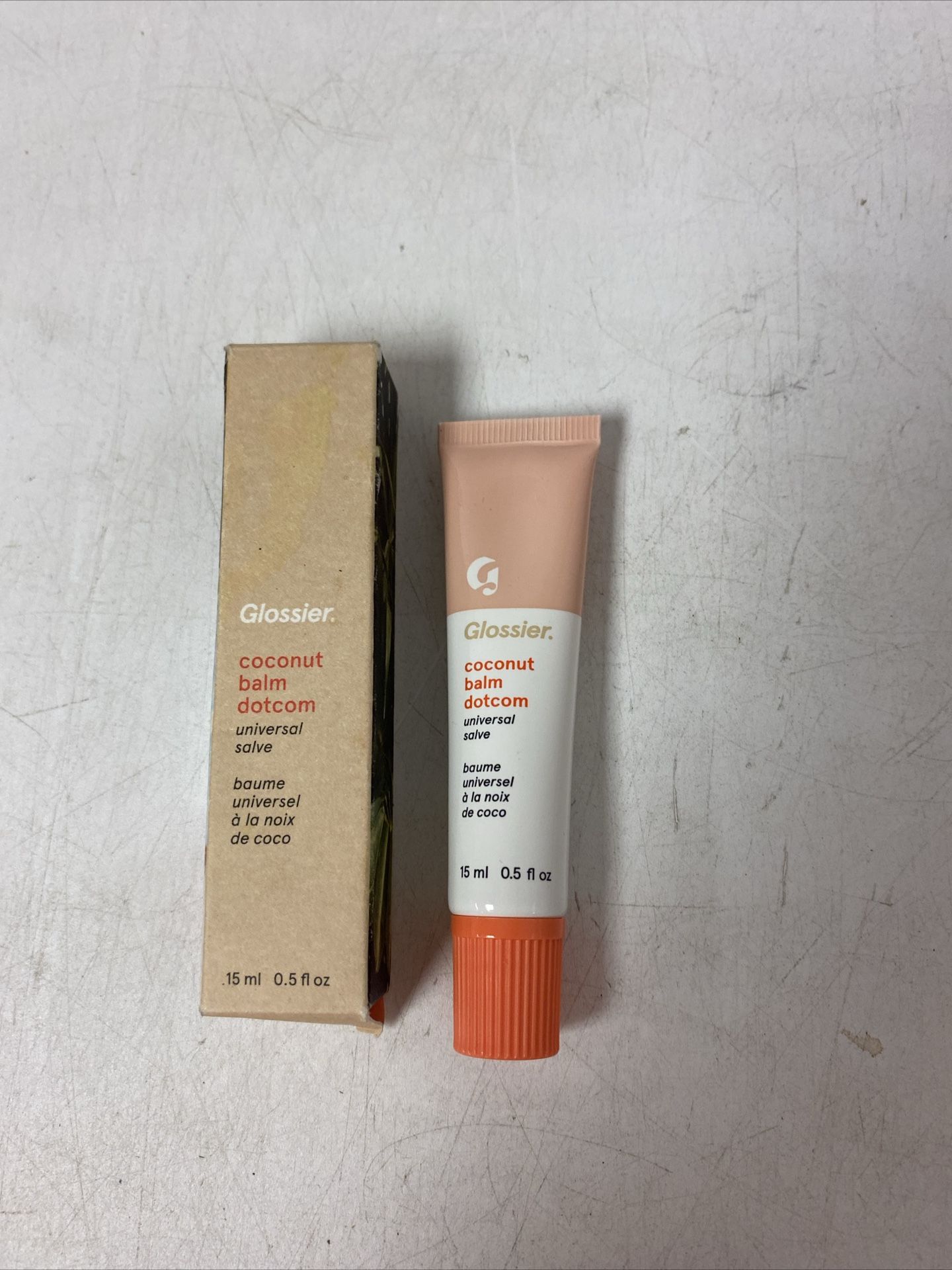 Glossier Balm Dotcom Coconut Lip Balm Universal Salve 15ml NEW IN BOX