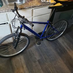 Huffy 26" Rock Creek Mountain Bike, Fits Riders 5'0"+, Blue, Adult, Men's

