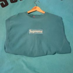 Supreme Box Logo Sweatshirt Royal Blue 2018 XL