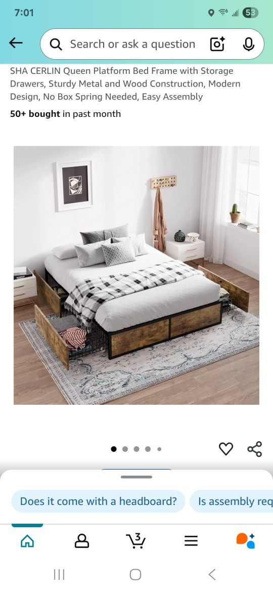 Queen Bed Frame With Storage