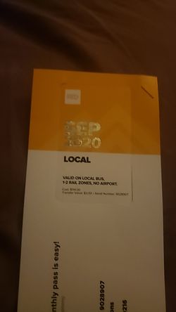 SEPTEMBER BUS PASS