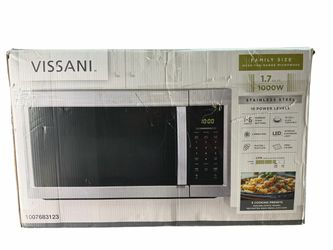 Vissani HVO170ST 1.7 Cu Ft 1000W Over-the-Range Microwave Stainless Steel
