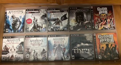 PS3 Games / Collection – Assassin’s Creed, Guitar Hero, Dishonored, Thief & Catherine (Complete) throw me a price