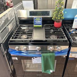 New Samsung 5 Burner Gas Stove 