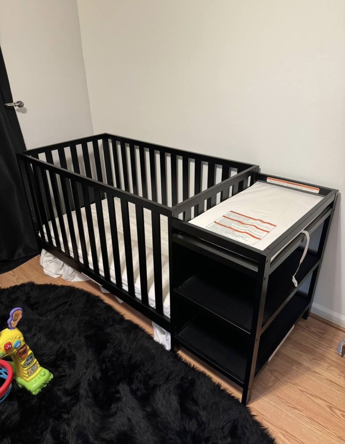 Baby Crib, Mattress, And Changing Table