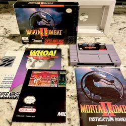 Mortal Kombat 2 II Super Nintendo Cib 