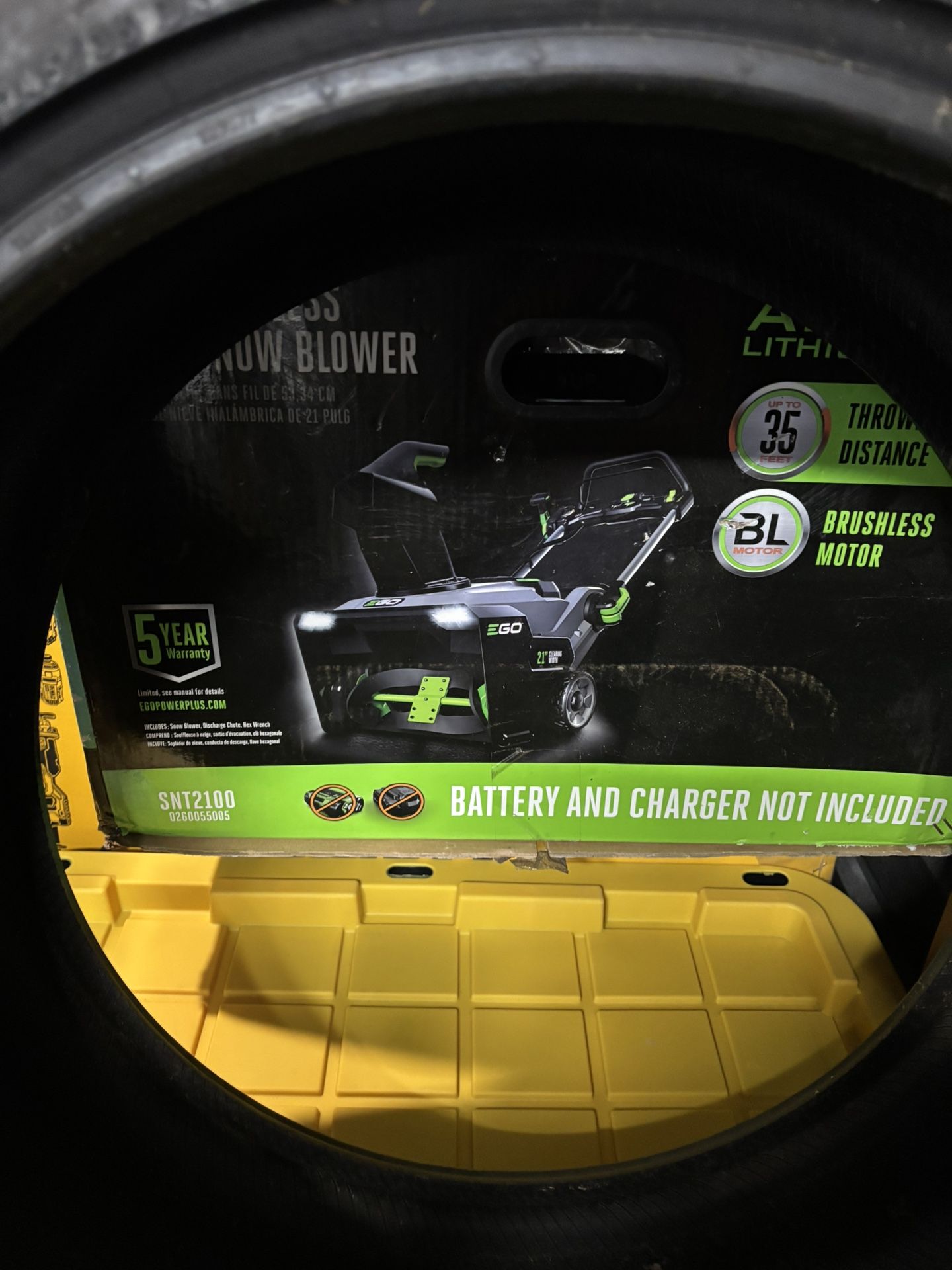 EGO POWER + Peak power 56-volt Snow blower w/battery and charger