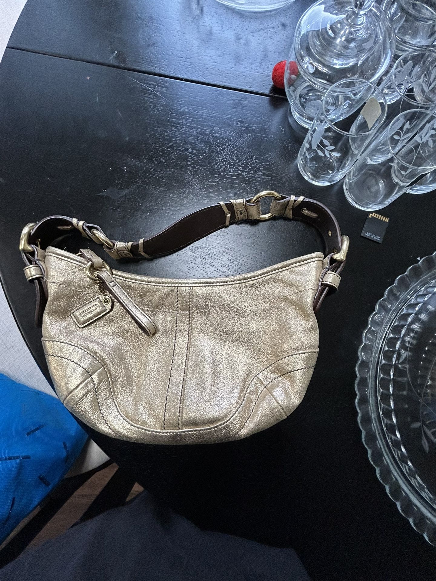 Coach Bag Gold Color