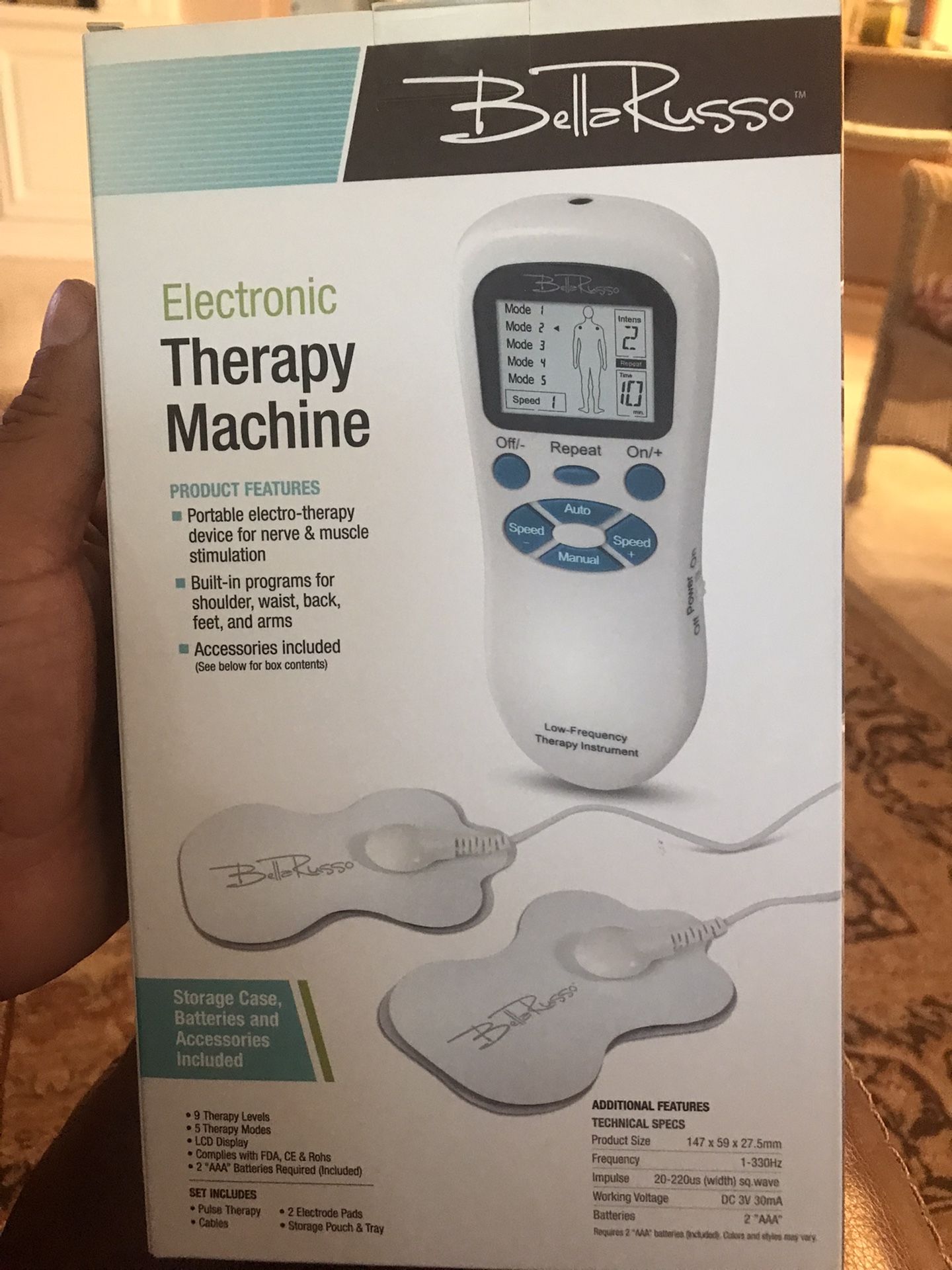 Bella Russo Electronic Therapy Machine Portable Nerve Muscle Stimulation