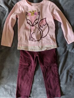 Top and jeans Size 2T