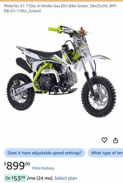 Moto tec dirt bike