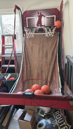 Dual Basketball Hoops With Working Scoreboard