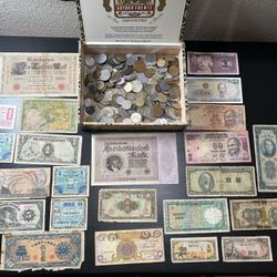 More Than 2 Pounds Of Foreign Coins And 26 Banknotes