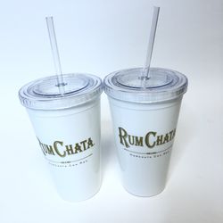 Rum Chata 16 Oz Insulated Tumbler LOT OF 2
