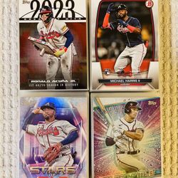 Atlanta Braves 125 Card Baseball Lot!