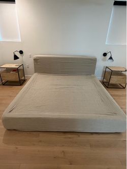 Six Penny King Devyn Bed in Oat Flour