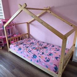 Twin Bed Frame with Mattress