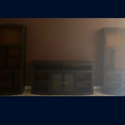 Wooden 3pc Entertainment Center