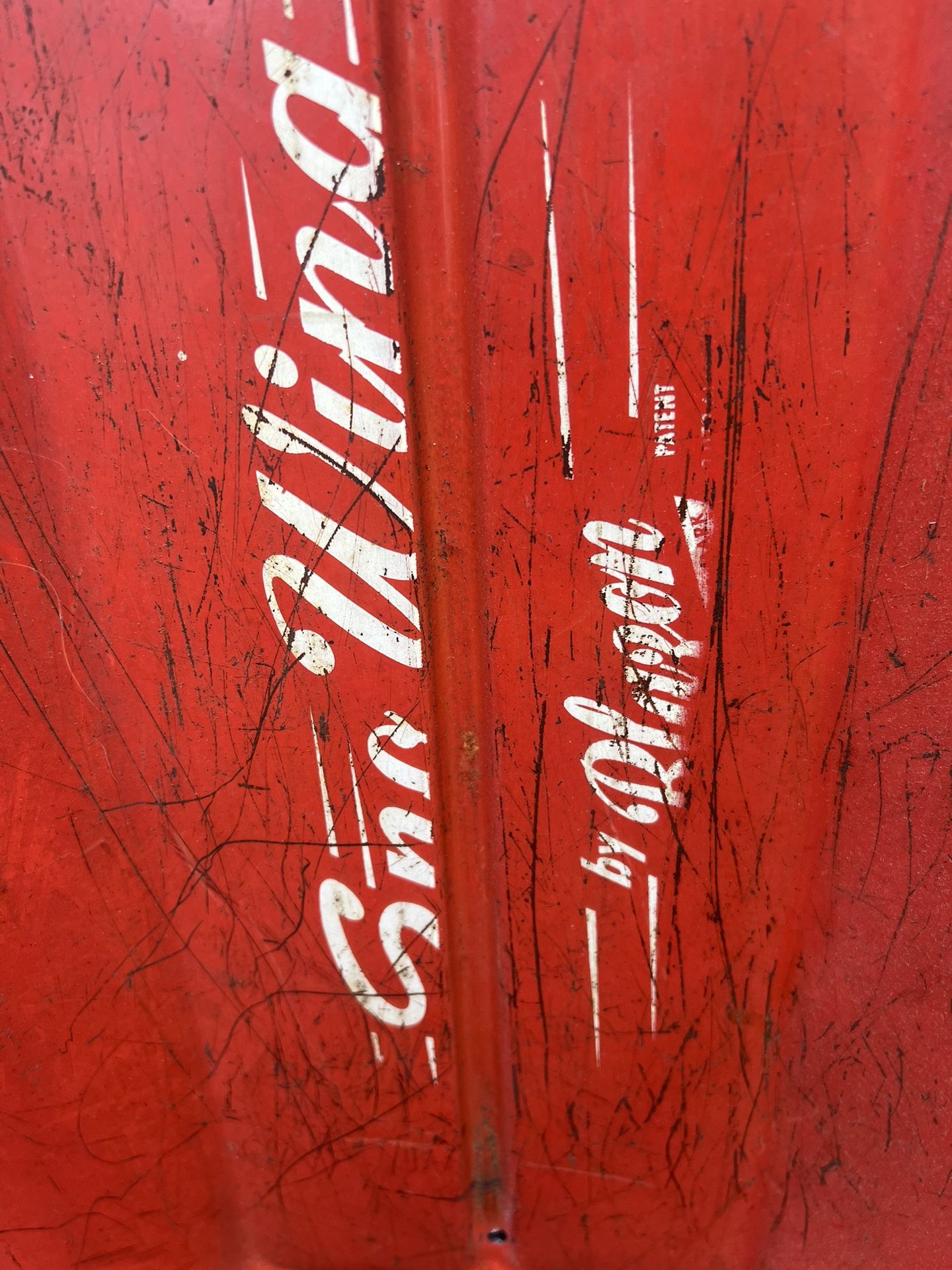Vintage antique Sno wing sled 