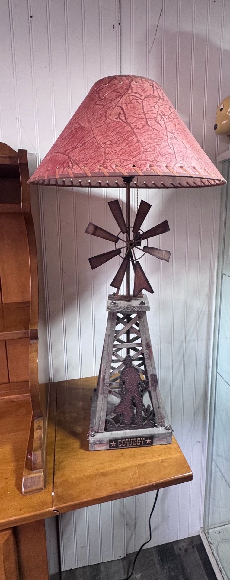 Western cowboy table lamp