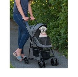 Pet Gear No-Zip Happy Trails Lite Pet Stroller for Cats/Dogs