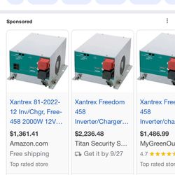 Xantrex Freedom 458 Inverter For Sale $1000 