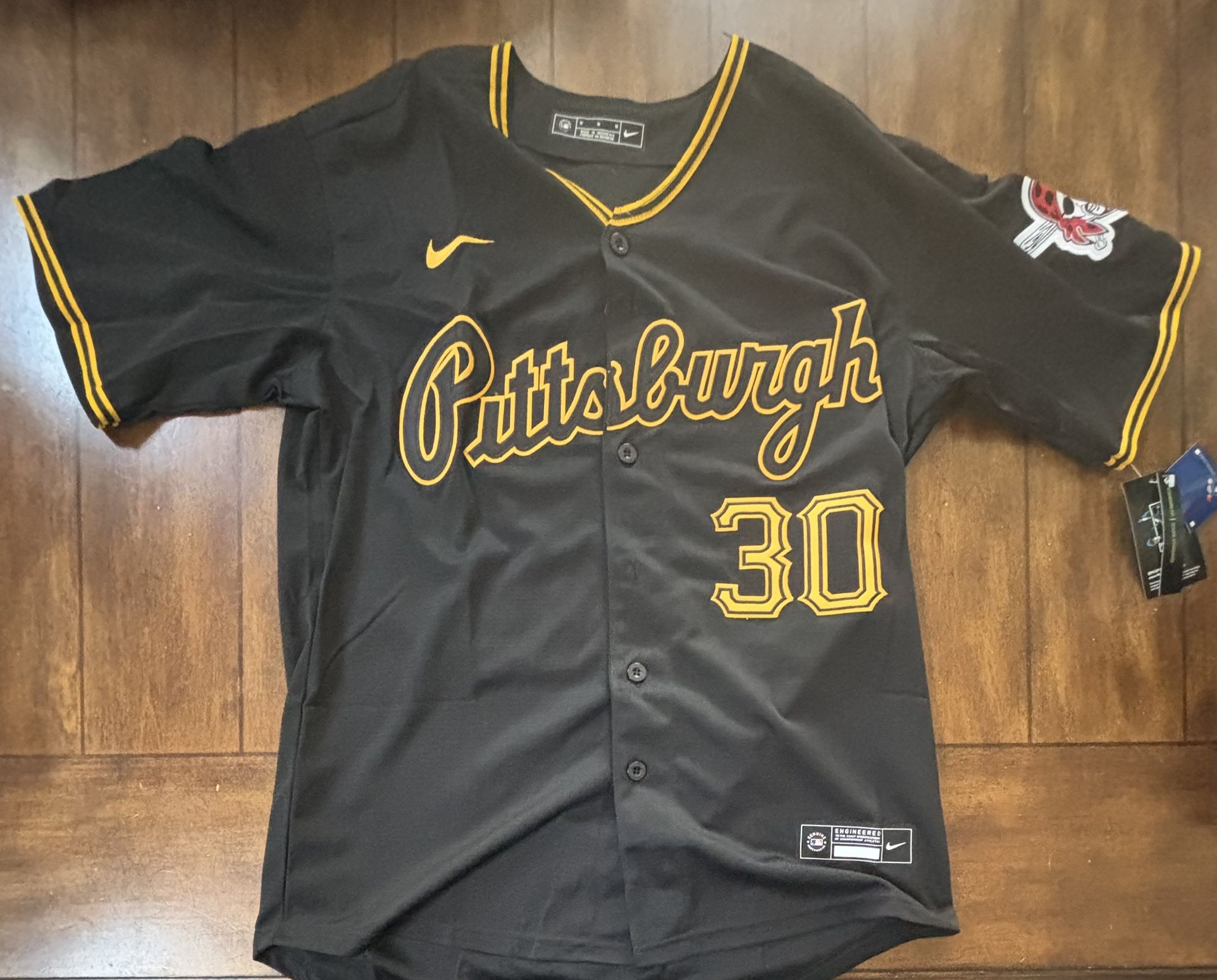 Pittsburgh Pirates Paul Skenes Black Adult Medium Jersey NWT