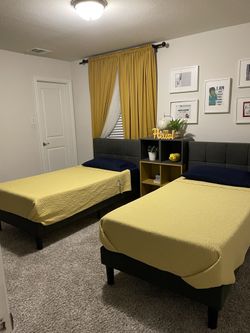 2 Twin bed Bed frames And mattresses For Sale
