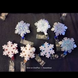 Christmas ID Badge Clips