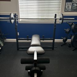 Weight Bench With Attachments 