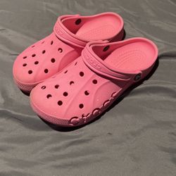 Pink Crocs (Size 8)