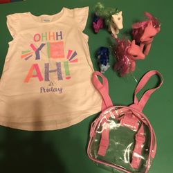 Girl T-Shirt With Toys! Size 5/6!