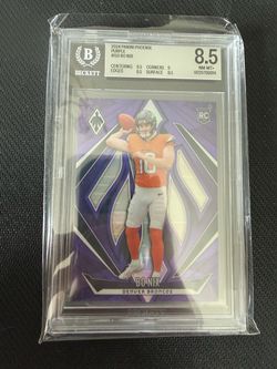 Bo Nix 2024 Panini Phoenix Purple RC BGS 8.5
