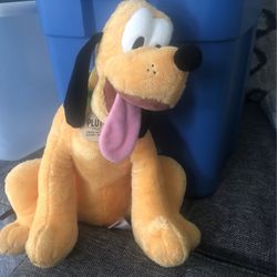Disney Pluto 13" Plush Stuffed Animal Golden Return to Mickey Mouse Tag