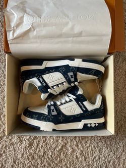 Louis Vuitton navy blue sneakers