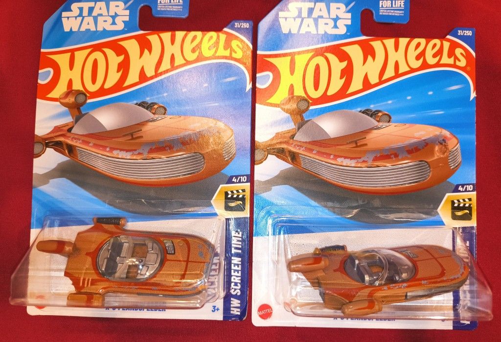 80's Rule! Hotwheels Disney Star Wars Toy Vehicle Bundle